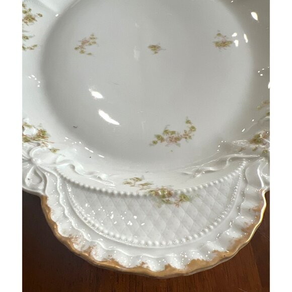 Theodore Haviland Limoges France Oval Platter 16" Antique Porcelain Floral - Picture 4 of 9
